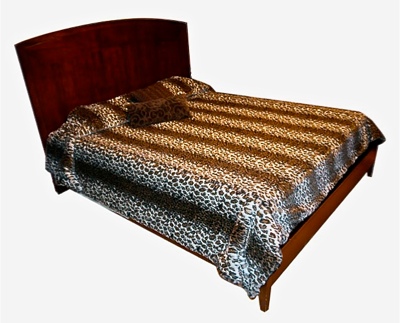 Cheetah Faux Fur Bedspread  - Sku 539