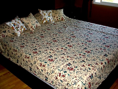 Tattoo Tea-Stained Duvet Cover and Bedspread - Sku 240