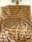 Brown Sable Mink Faux Fur Throw Blanket - Sku 23912