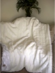 Luxurious White Mink Faux Fur Throw Blanket - Sku XXXX