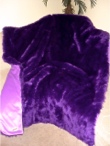 Purple Shag Faux Fur Throw Blanket - Sku XXXX