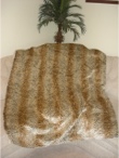 Dimpled Leopard Faux Fur Throw Blanket - Sku 3861