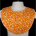 Orange Dots Baby Bib - Sku 750