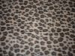 Leopard Fleece & Satin Baby Blanket - Sku 288