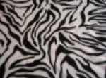 Zebra Fleece & Satin Baby Blanket - Sku 293