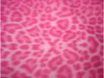 Pink Cheetah Fleece & Satin Baby Blanket - Sku 445