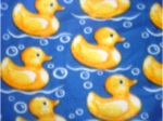 Ducks Fleece & Satin Baby Blanket - Sku 303