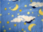 Starry Sky Fleece & Satin Baby Blanket - Sku 305
