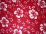 Red Hawaiian Fleece & Satin Baby Blanket - Sku 292
