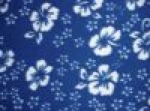 Blue Hawaiian Fleece & Satin Baby Blanket - Sku 285