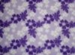 Lilac Hawaiian Fleece & Satin Baby Blanket - Sku 291