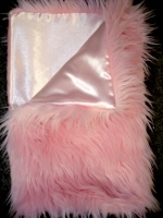Mini Minks Pink Shag Baby Blanket - Sku ___