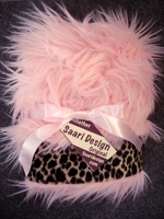 Mini Minks Pink Shag Leopard Baby Blanket - Sku 152
