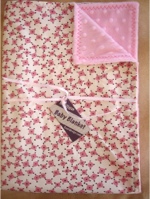 Retro Pink Minky Dot Boutique Baby Blanket - Sku 3984