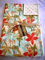 Hawaiian Palms Boutique Baby Blanket - Sku 4829
