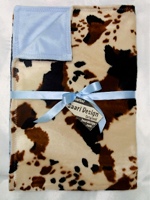 Western Cow Print Boutique Baby Blanket - Sku 506