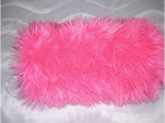 Hot Pink Shag Faux Fur Hand Muff - Sku 248