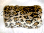 Leopard Faux Fur Hand Muff - Sku 250