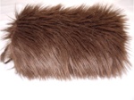 Brown Shag Faux Fur Hand Muff - Sku 609
