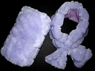 Lilac-Faux-Fur-Scarf-and-Hand-Muff