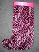Pink Leopard Stocking - Sku 373